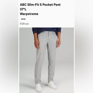 Lululemon Men’s ABC Warpstreme Pants (Slim Fit)